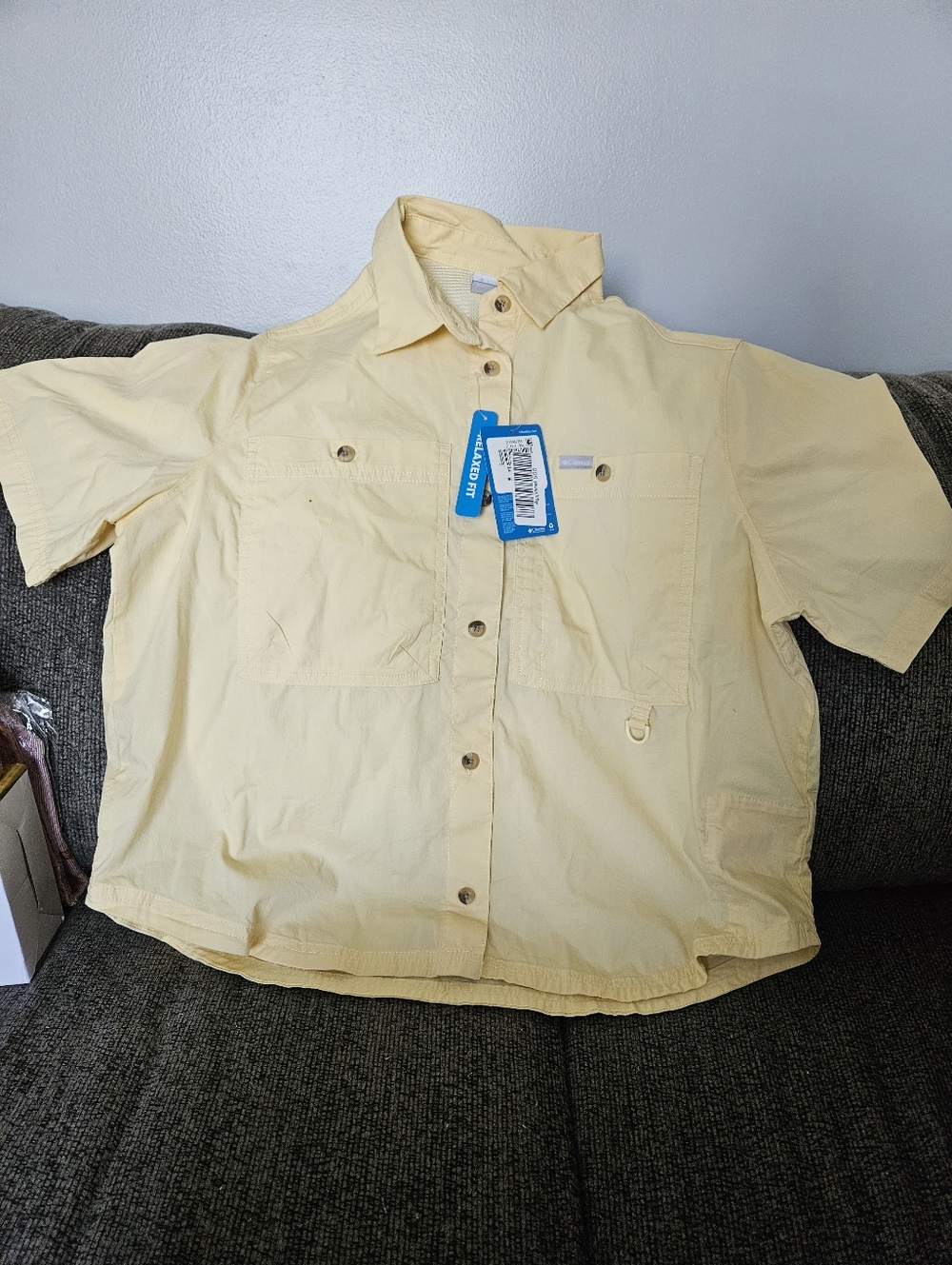 Yellow Short-Sleeve Utility Shirt - Unbranded